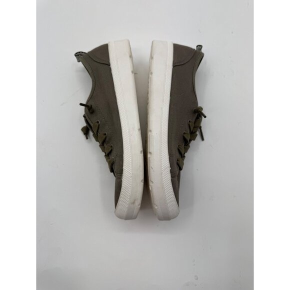 Skechers BOBS Beyond Canvas Slip on Memory Foam Sneakers Olive Green  Casual Sho - Picture 9 of 12